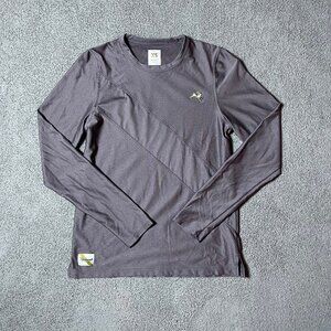 Tracksmith Van Cortlandt Long Sleeve Shirt Running Purple Top Women's XS